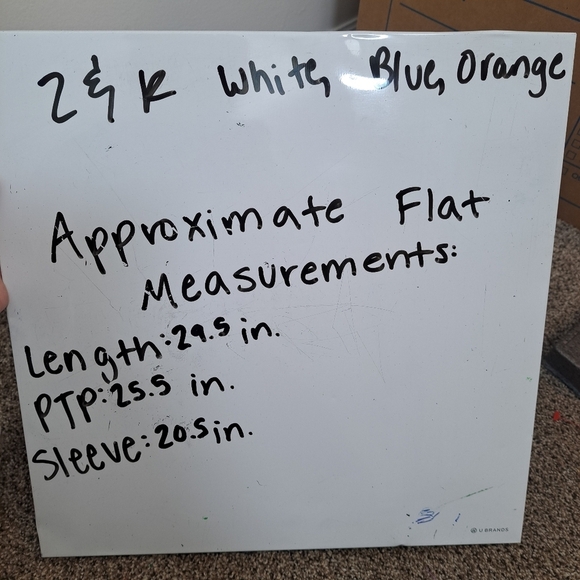 Zac & Rachel Bundle Of 2 Orange Blue Aztec Multicolor Flowy Boho Blouses Sz 3X - Picture 13 of 13